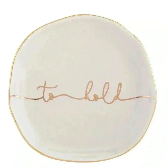 "To have; to hold” trinket jewelry trays - Picture 3 of 6